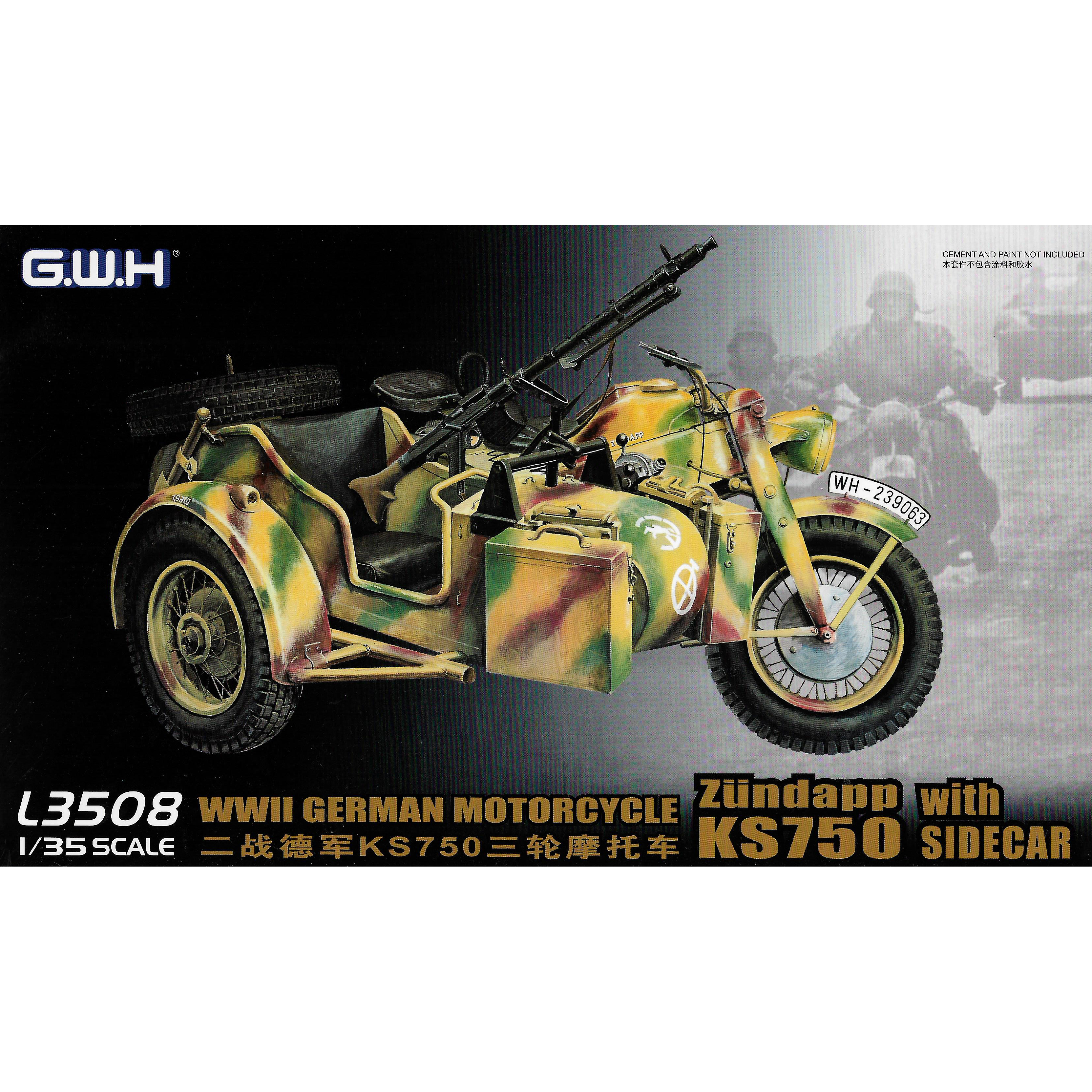 

Сборная модель Great Wall Hobby Германский мотоцикл Zundapp Ks 750 L3508