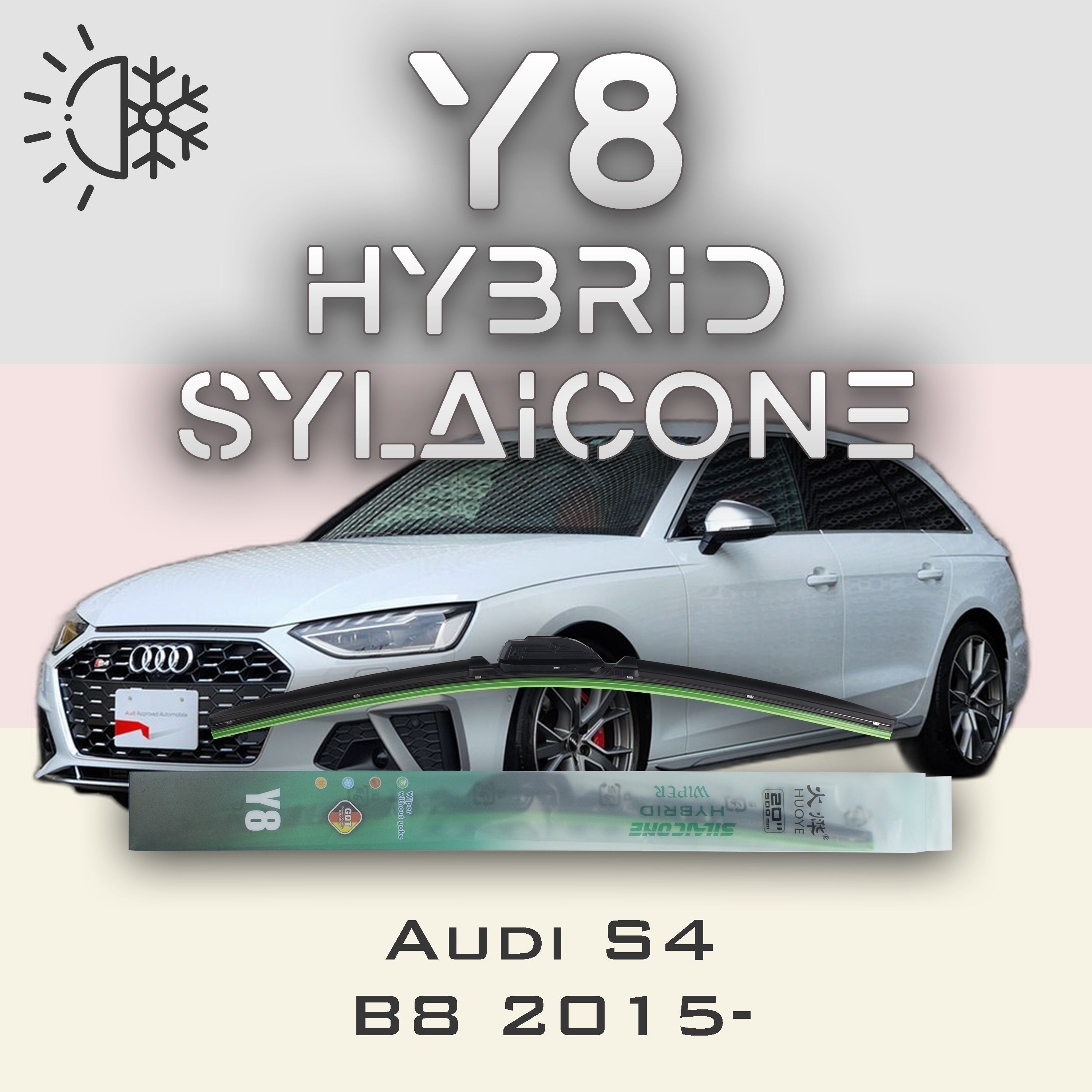 

Комплект щеток стеклоочистителя HUOYE Y8-Audi S4 B9 2015-, Y8