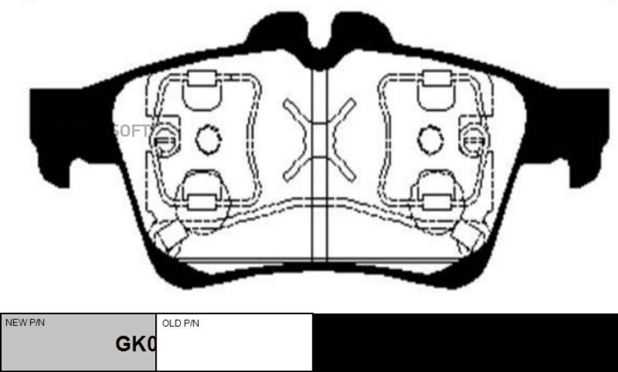 

Тормозные колодки Ctr дисковые GK0985