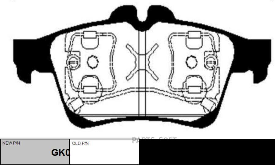 Тормозные колодки Ctr дисковые GK0985