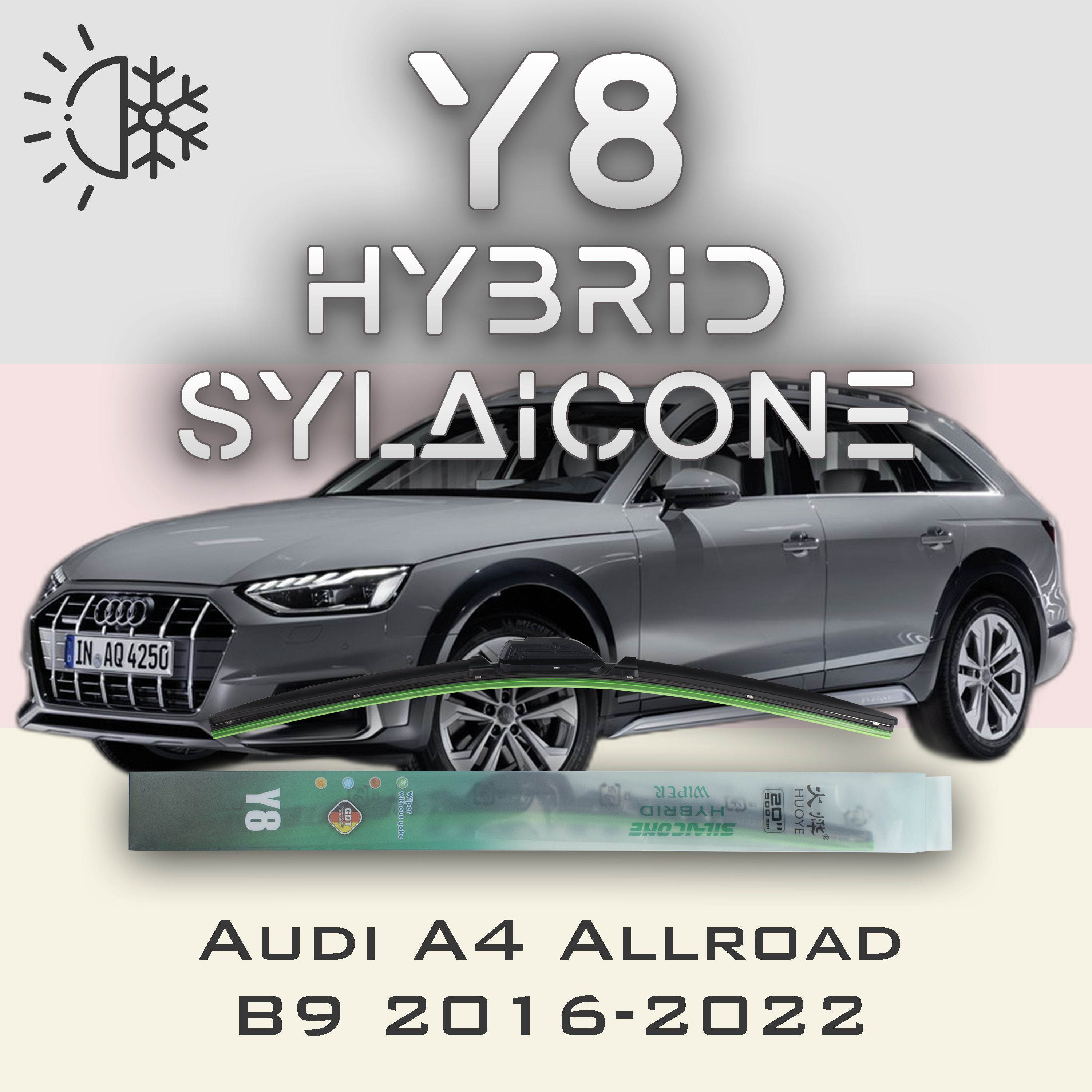 

Комплект щеток стеклоочистителя HUOYE Y8-Audi A4 Allroad B9 2016-2022, Y8