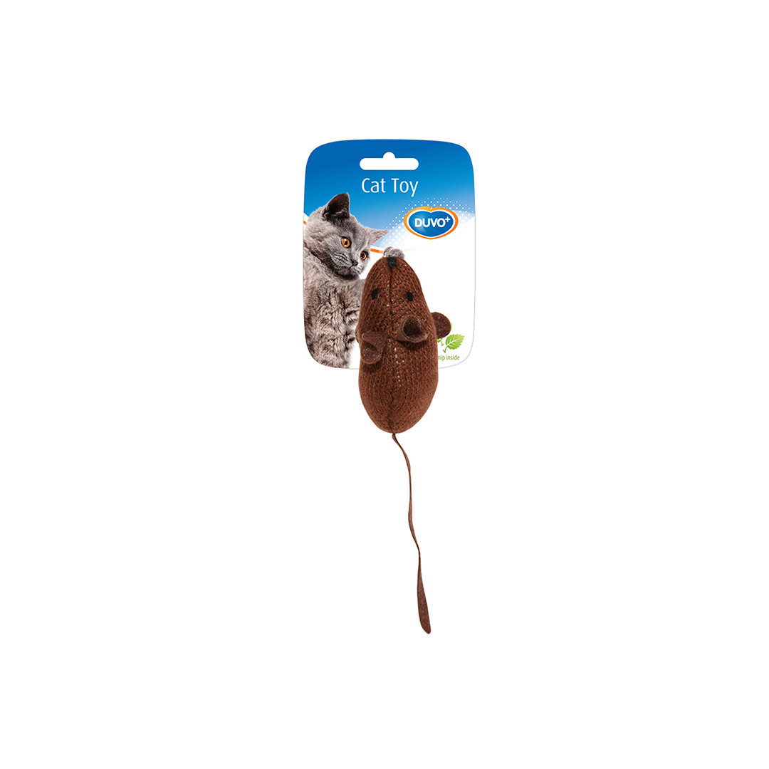 

Игрушка для кошек DUVO+ Вязаная мышка, коричневая, 9.5х4х6см, DUVO+ Игрушка для кошек мягкая с кошачьей мятой "Вязаная мышка", коричневая, 9.5х4х6см(Бельгия)