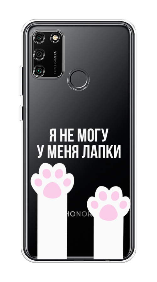 

Чехол на Honor 9A "У меня лапки", Белый;розовый, 612350-6