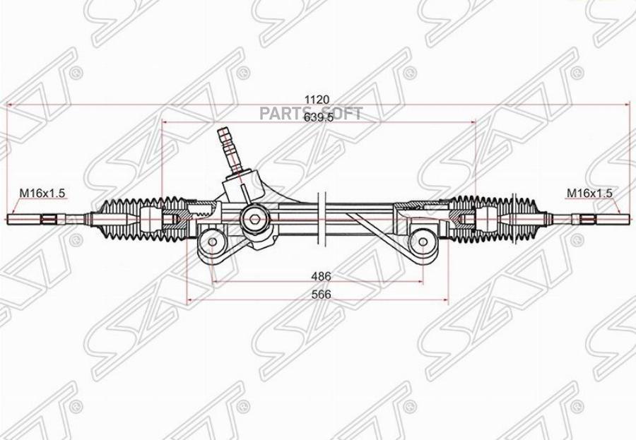 

Рейка Рулевая Toyota Highlander 07-13 Lhd Sat арт. ST-45510-48010
