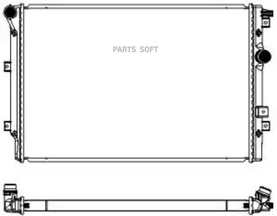 

Радиатор Vw Tiguan (5n) (07-) 34718502 Sakura арт. 34718502