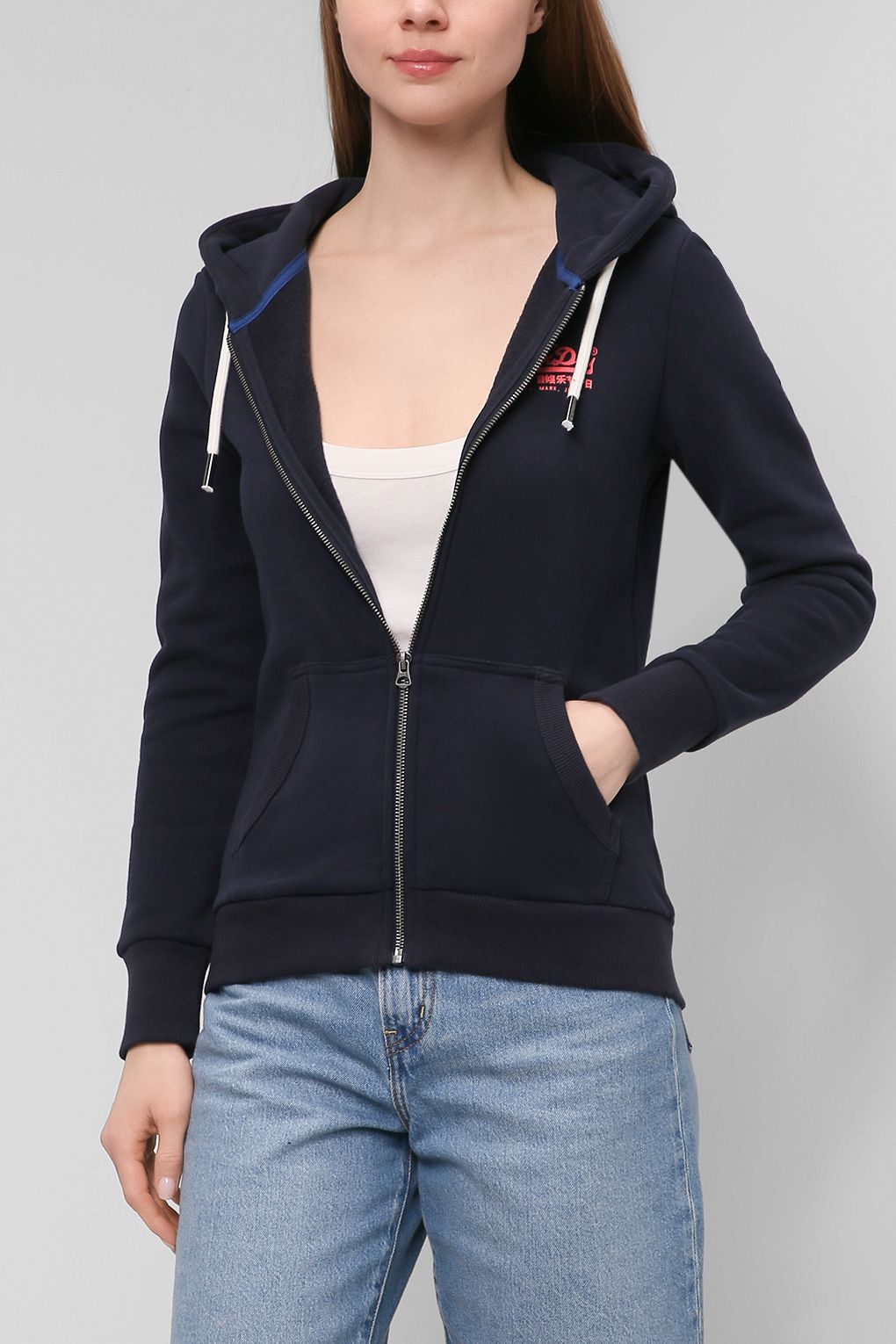 фото Толстовка женская superdry w2011133a синяя 10