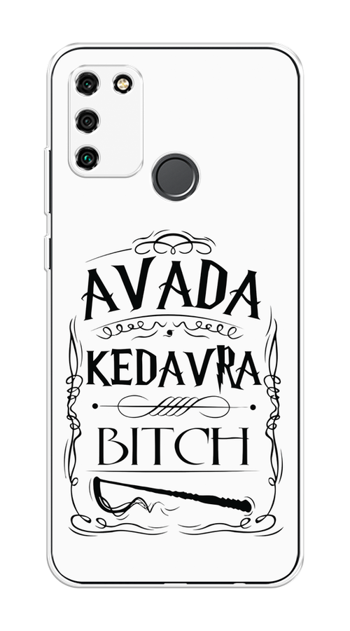 

Чехол на Honor 9A "Avada kedavra bitch", Белый;серый;черный, 612350-6