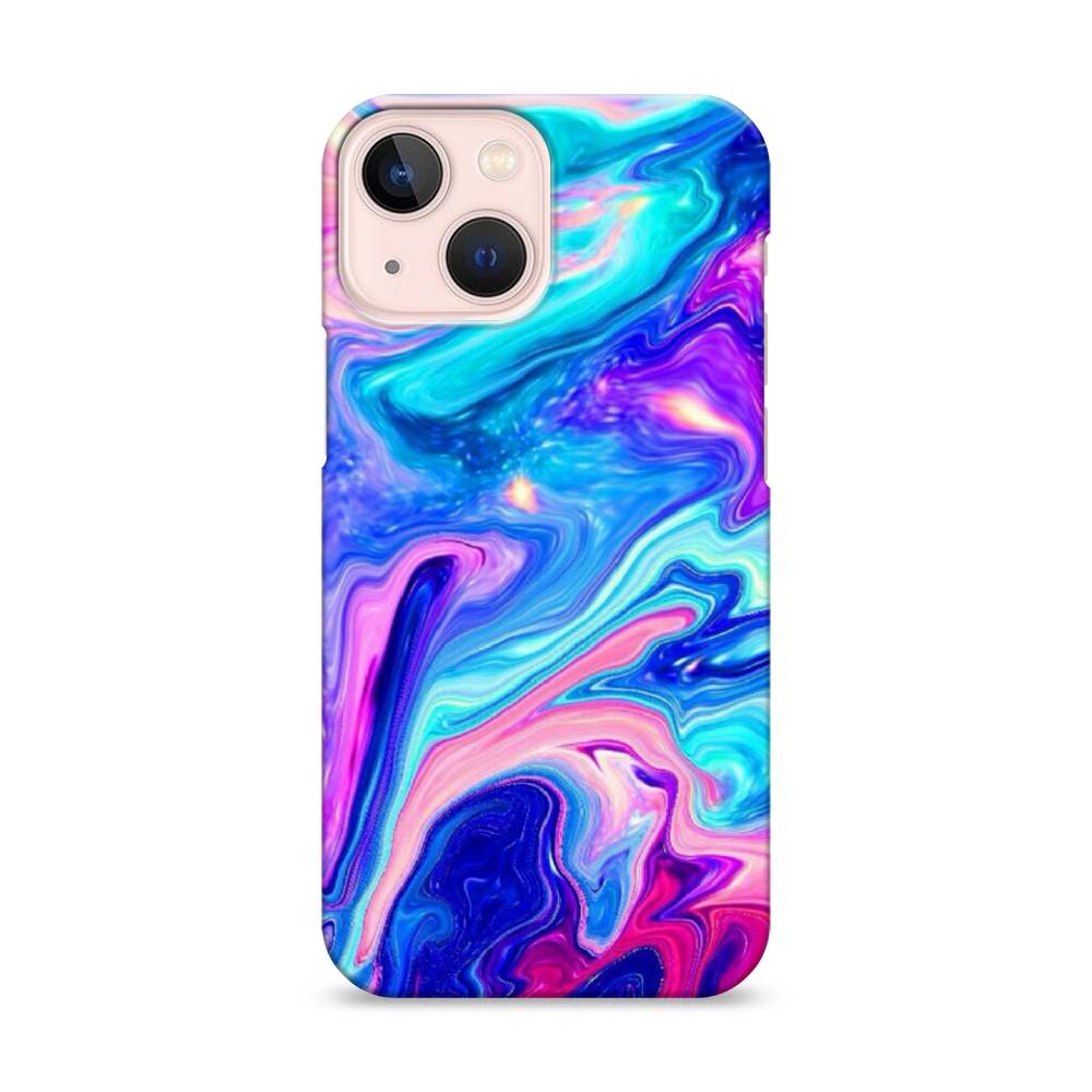 

Пластиковый чехол "Потеки краски" на Apple iPhone 13 mini, 14120-7