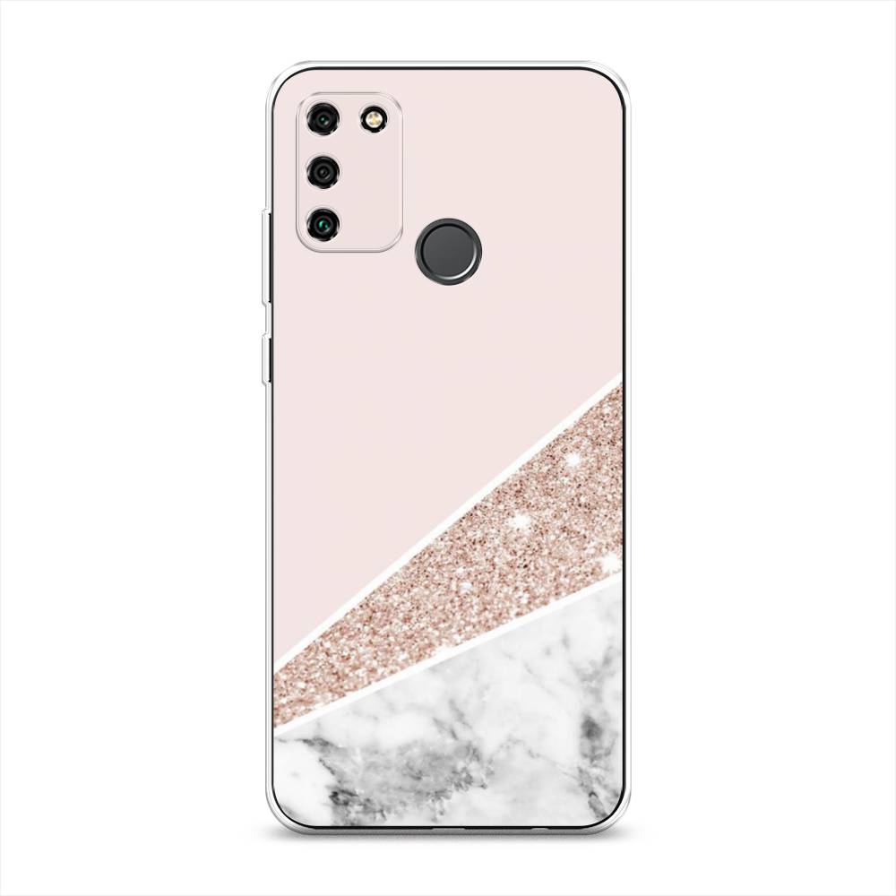

Чехол для Honor 9A "Блестящий розовый мрамор", 612350-3