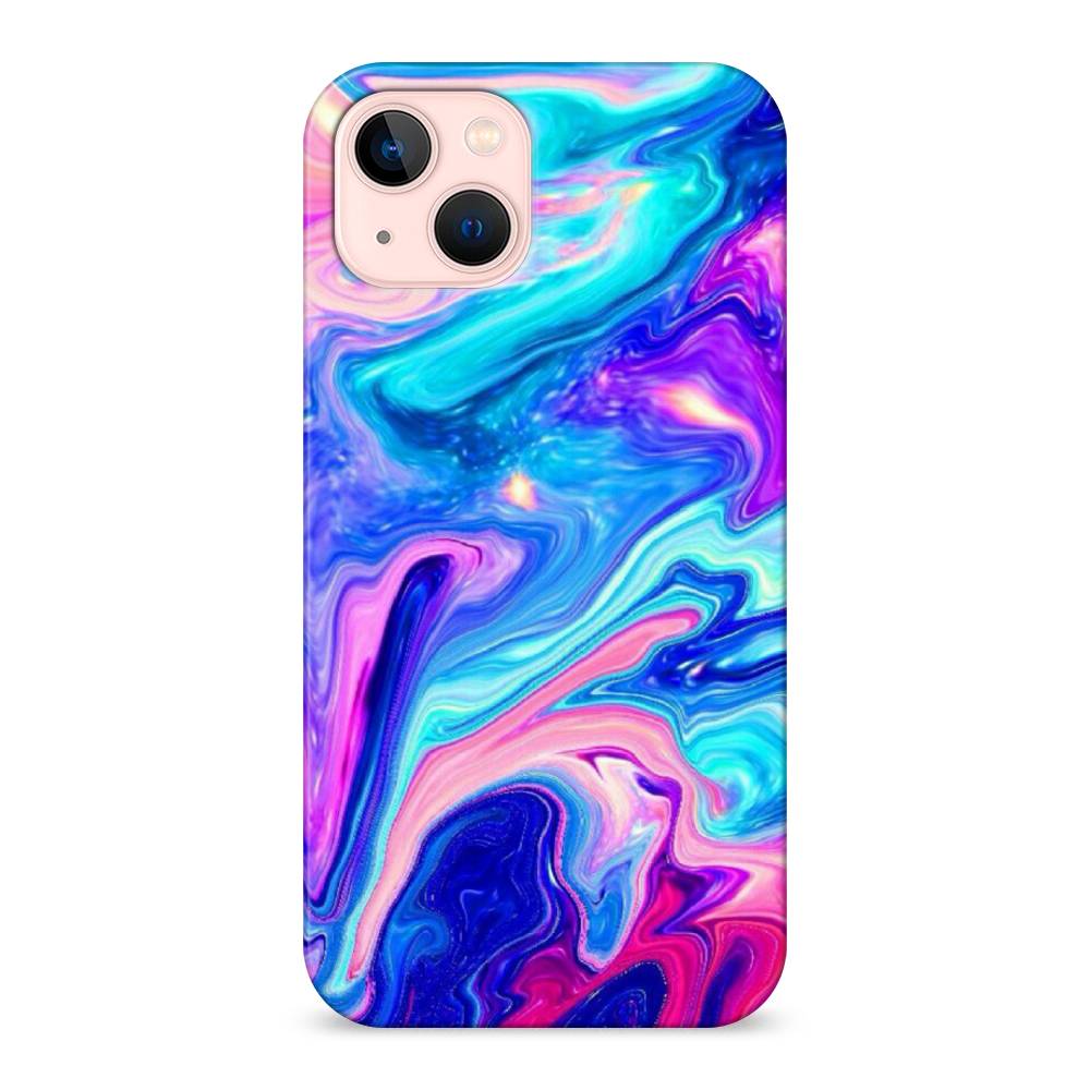 

Пластиковый чехол "Потеки краски" на Apple iPhone 13, 14220-7