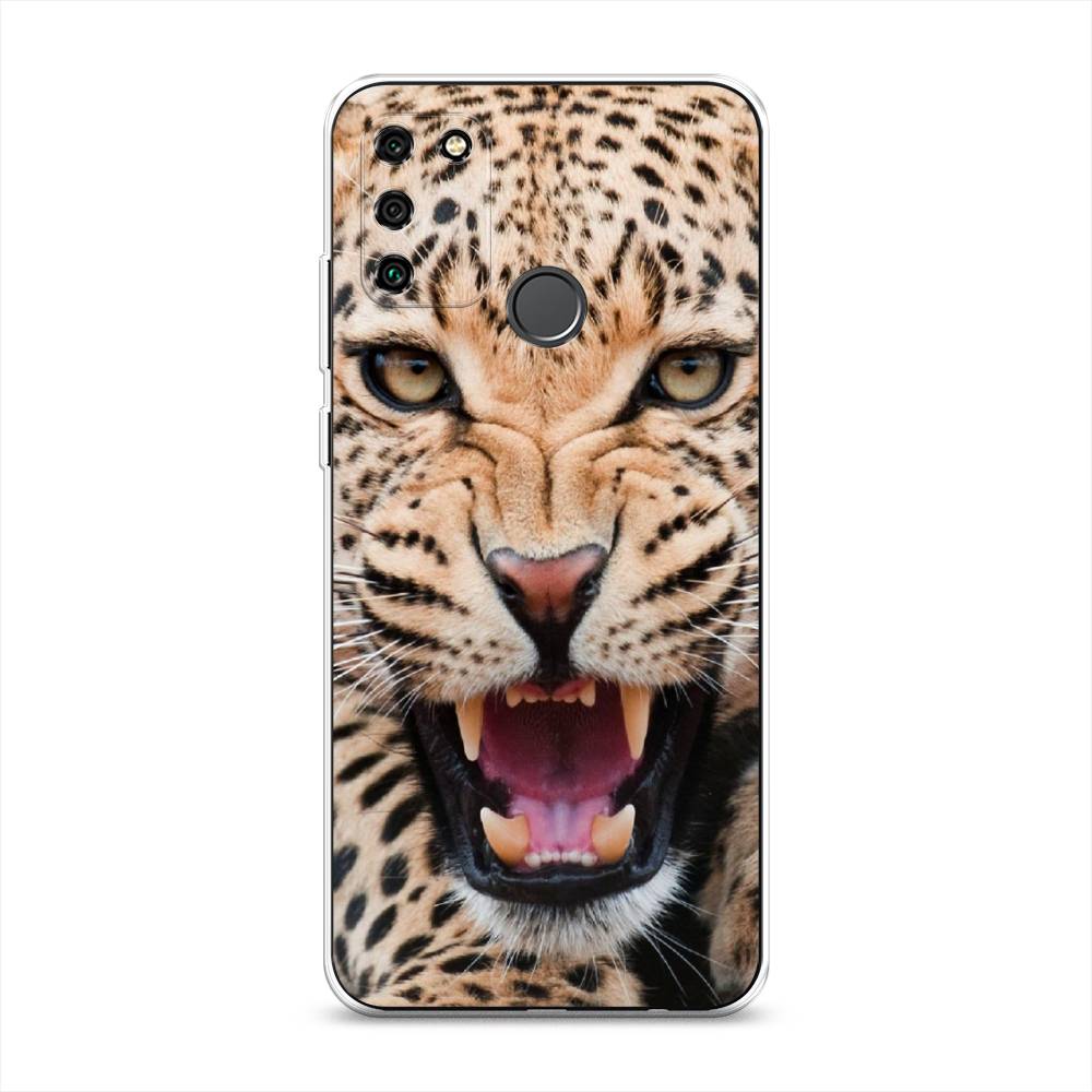 

Чехол для Honor 9A "Леопард 3d", Бежевый;черный, 612350-6