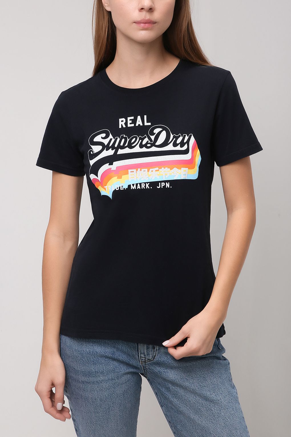 фото Футболка женская superdry w1010255a синяя 12