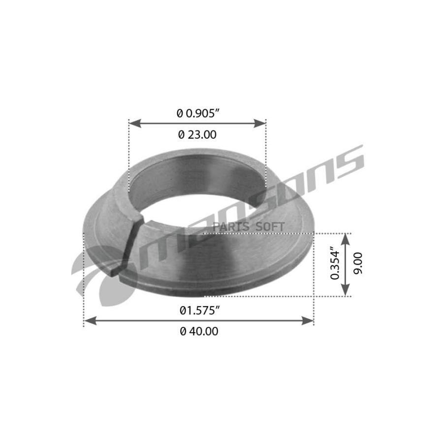 

780.142 Конус Шайба Шпильки D23X40X9Mm Mb Mansons 780142