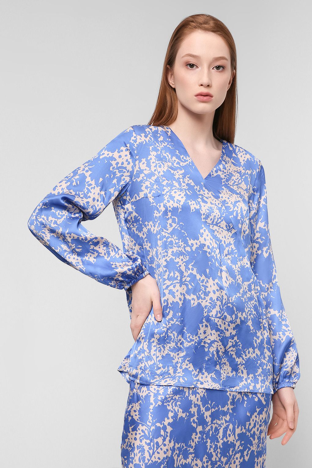 

Блуза женская SABRINA SCALA SS22023347 синяя XL, SS22023347