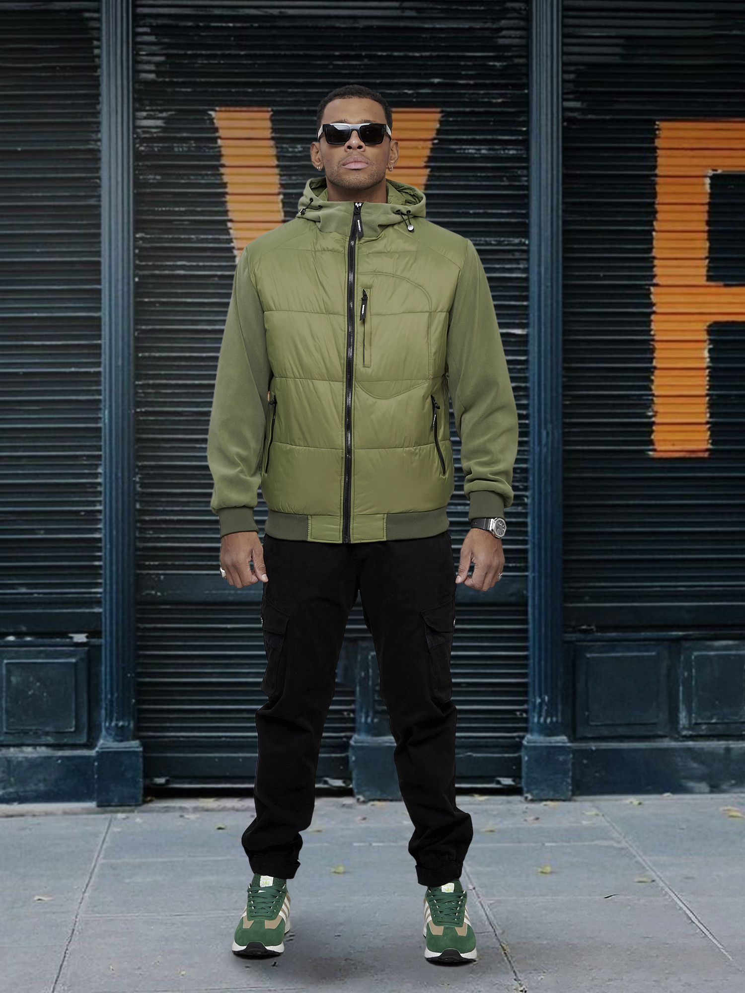 

Куртка мужская NoBrand OI-7335 зеленая XXL, Зеленый, OI-7335