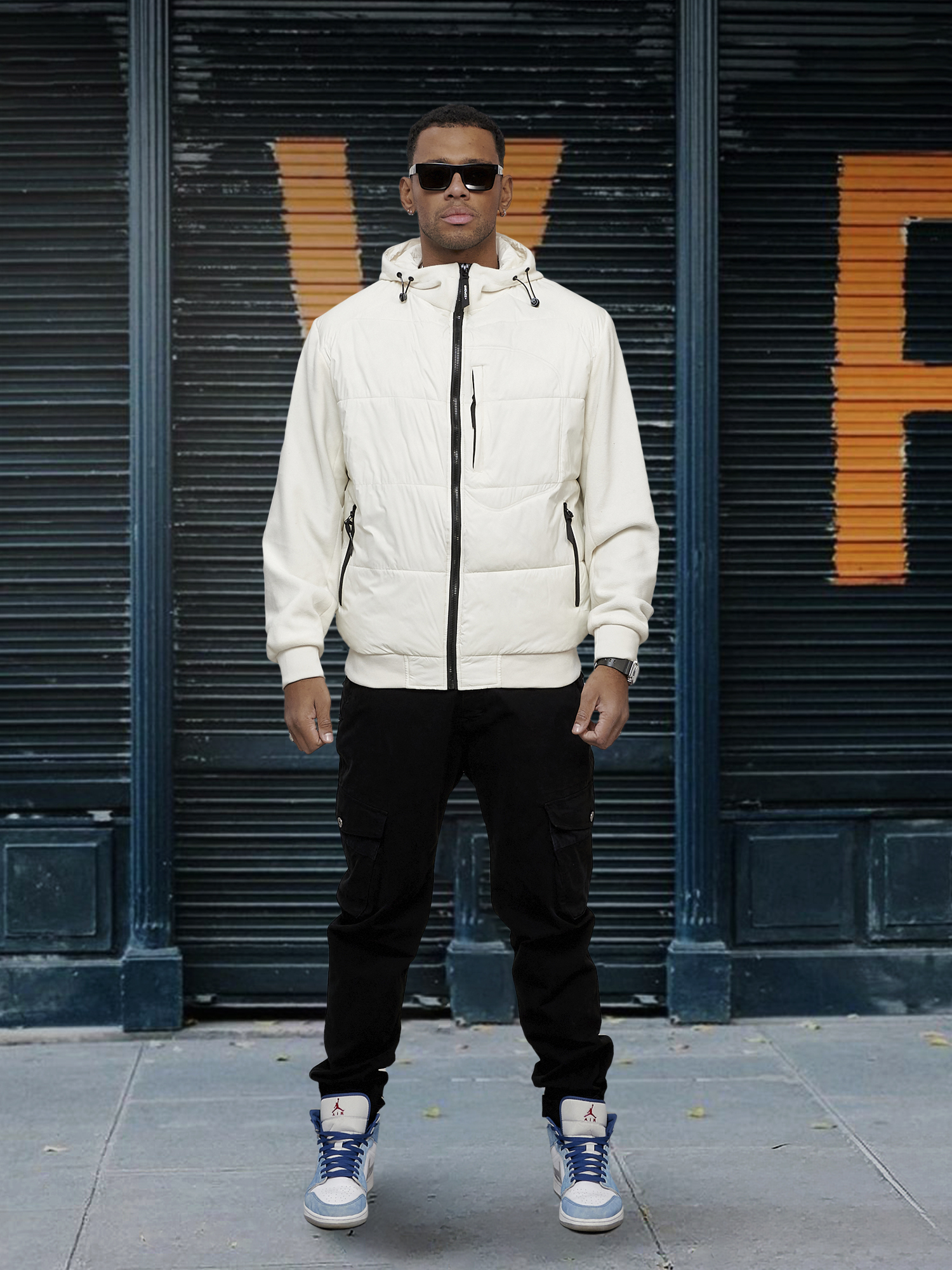 

Куртка мужская NoBrand OI-7335 белая XXL, Белый, OI-7335