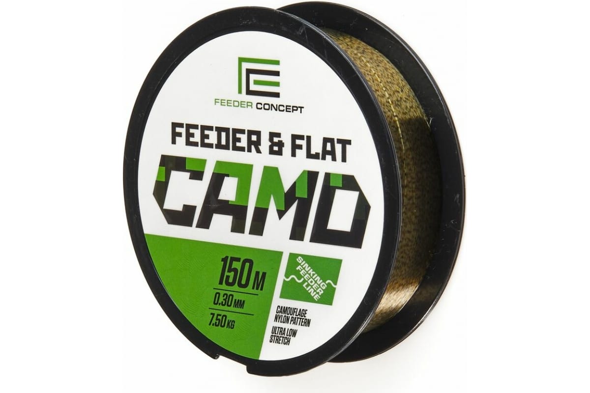 Монофильная леска FEEDER CONCEPT FEEDER&FLAT Camo 150/030 FC4003-030