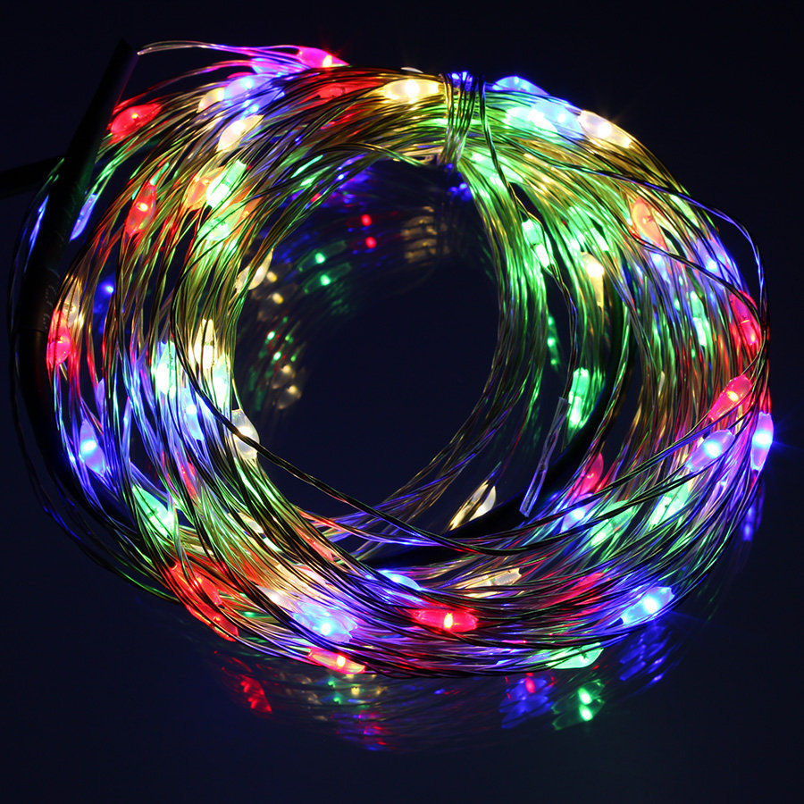 Светодиодная нить Disco Роса 10 м разноцветный/RGB