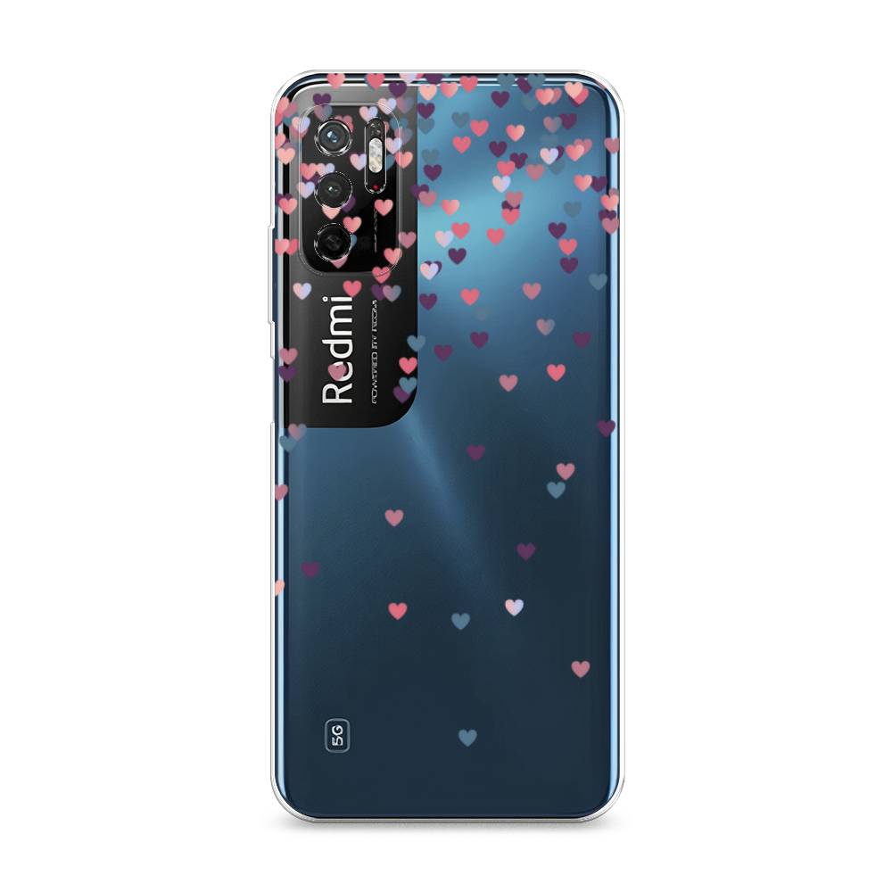 

Чехол на Xiaomi Redmi Note 11SE "Посыпка сердечки", Розовый;фиолетовый, 315950-3
