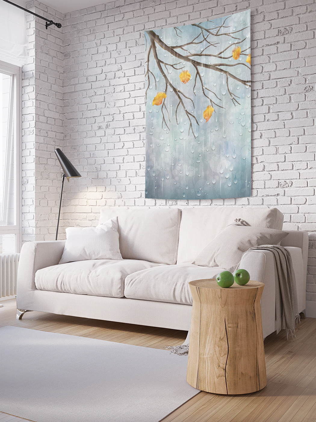 

Вертикальное фотопанно на стену JoyArty Осенние дожди 100x150 см, Осенние дожди