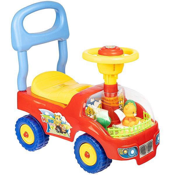 

Каталка Baby Walker прозрачный капот с мишкой