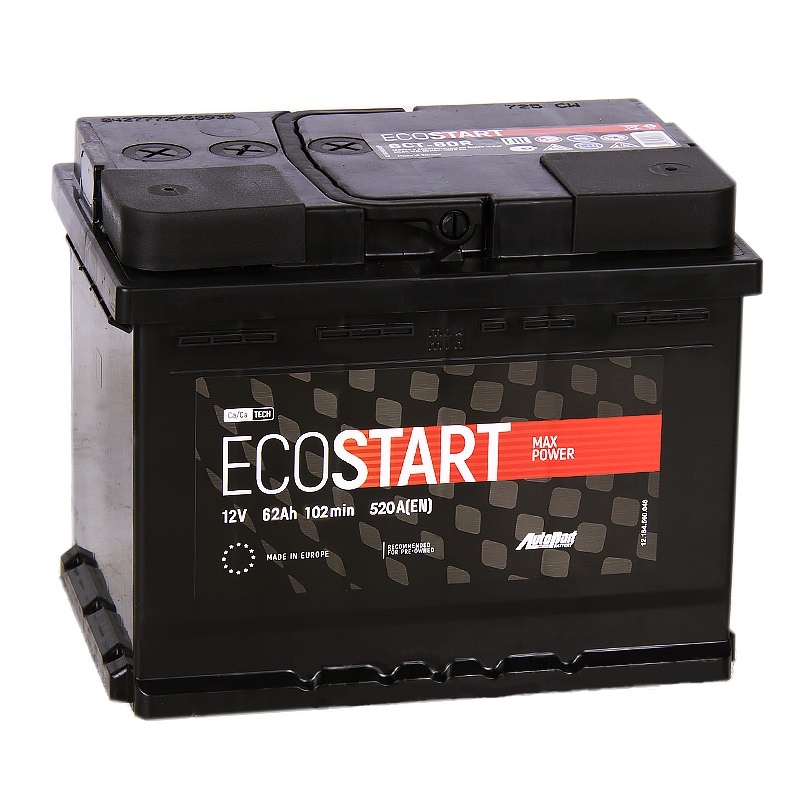 фото Аккумулятор ecostart 62r autopart