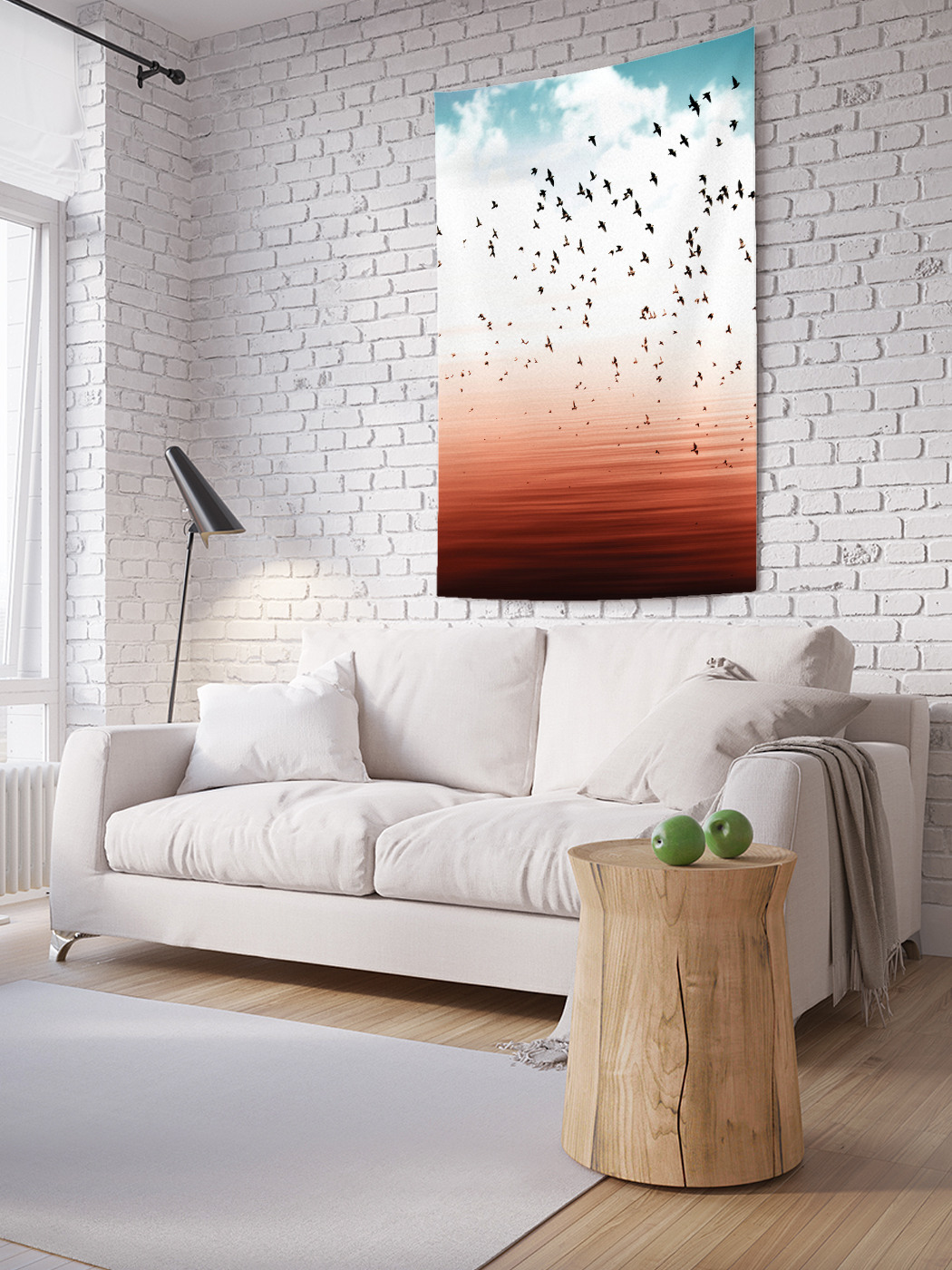 

Вертикальное фотопанно на стену JoyArty Птичий перелет 100x150 см, Птичий перелет