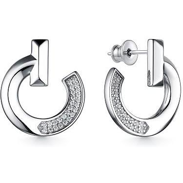 

Серьги из серебра с фианитом АЛЬКОР 02-2658_00КЦ-00, 02-2658_00КЦ-00