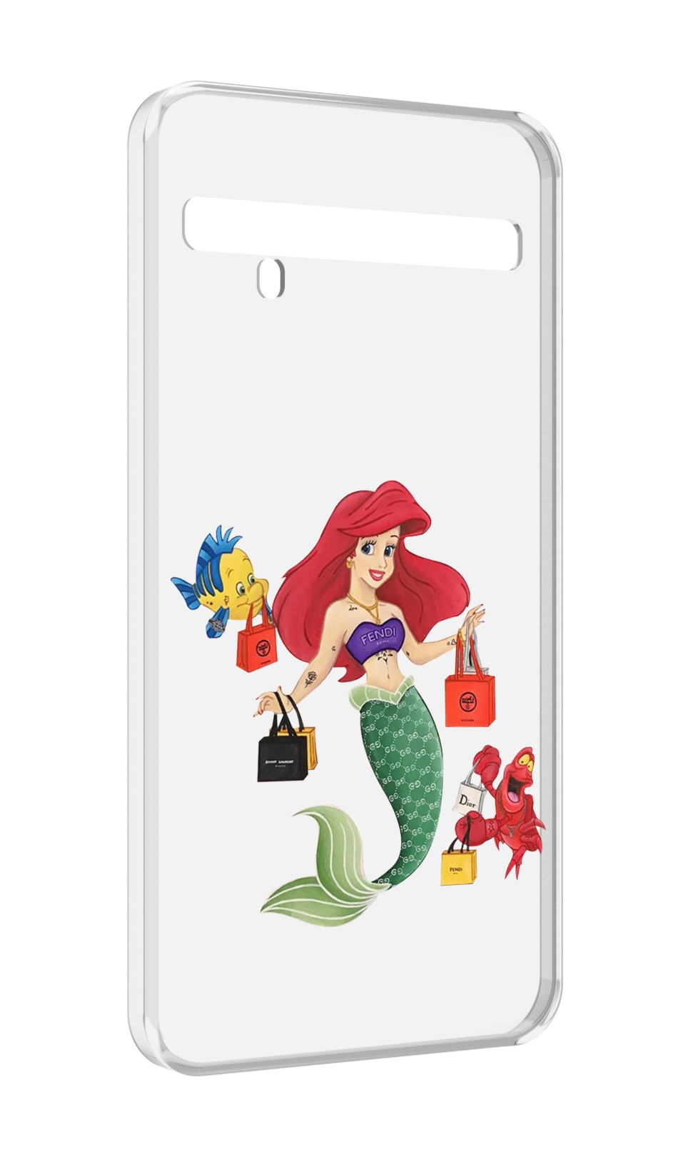 

Чехол MyPads модная-русалка женский для TCL 10 Pro / TCL 10 + Plus, Прозрачный, Tocco