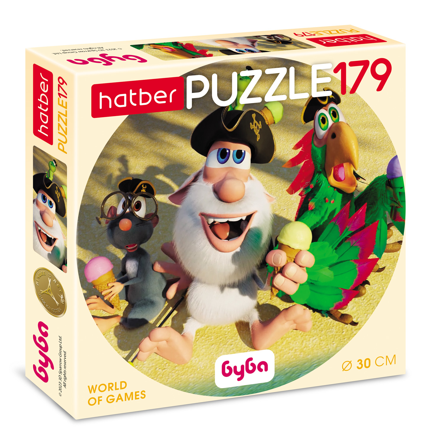 

Пазлы Hatber Буба 084764, круглые 179 элементов, Буба