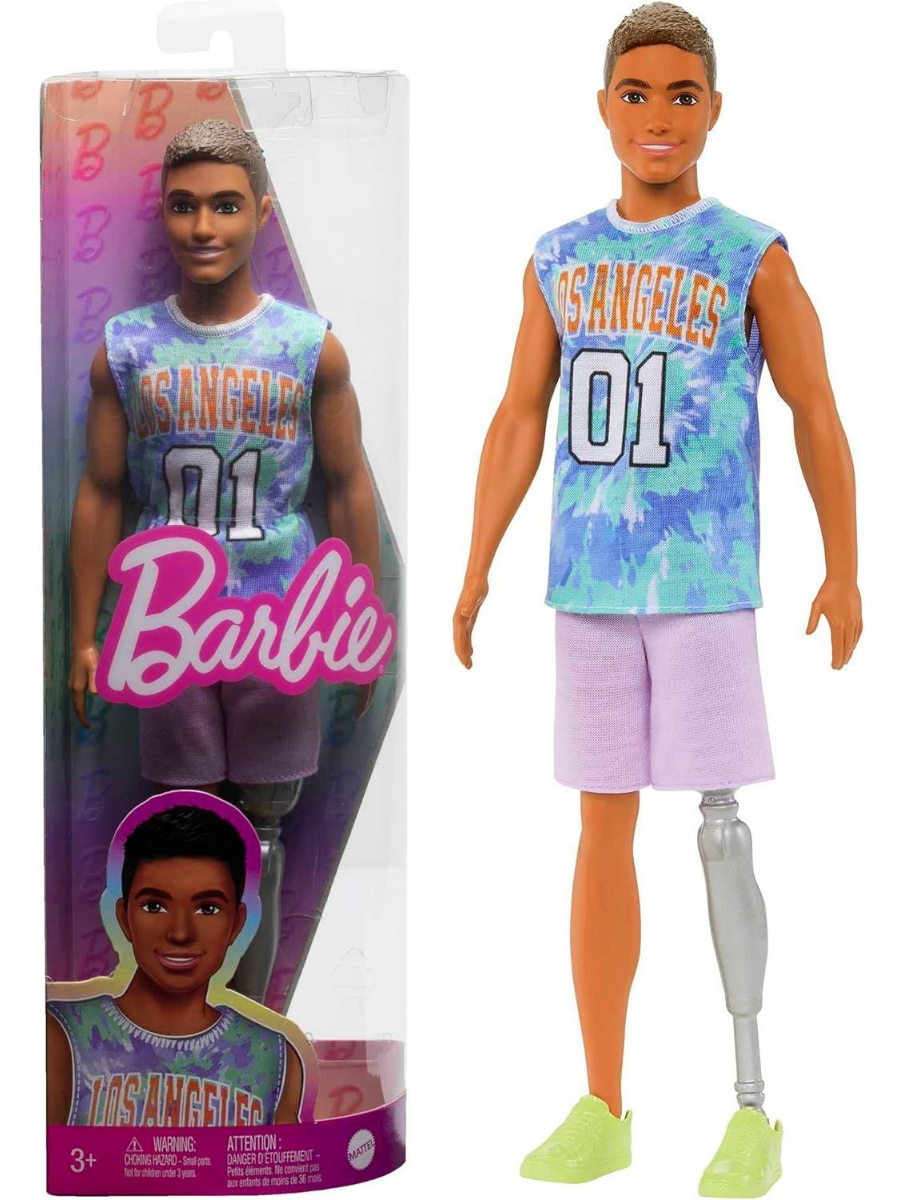 Кукла Barbie Кен серия Барби Fashionistas 212 в фиолетовых шортах и кроссовках