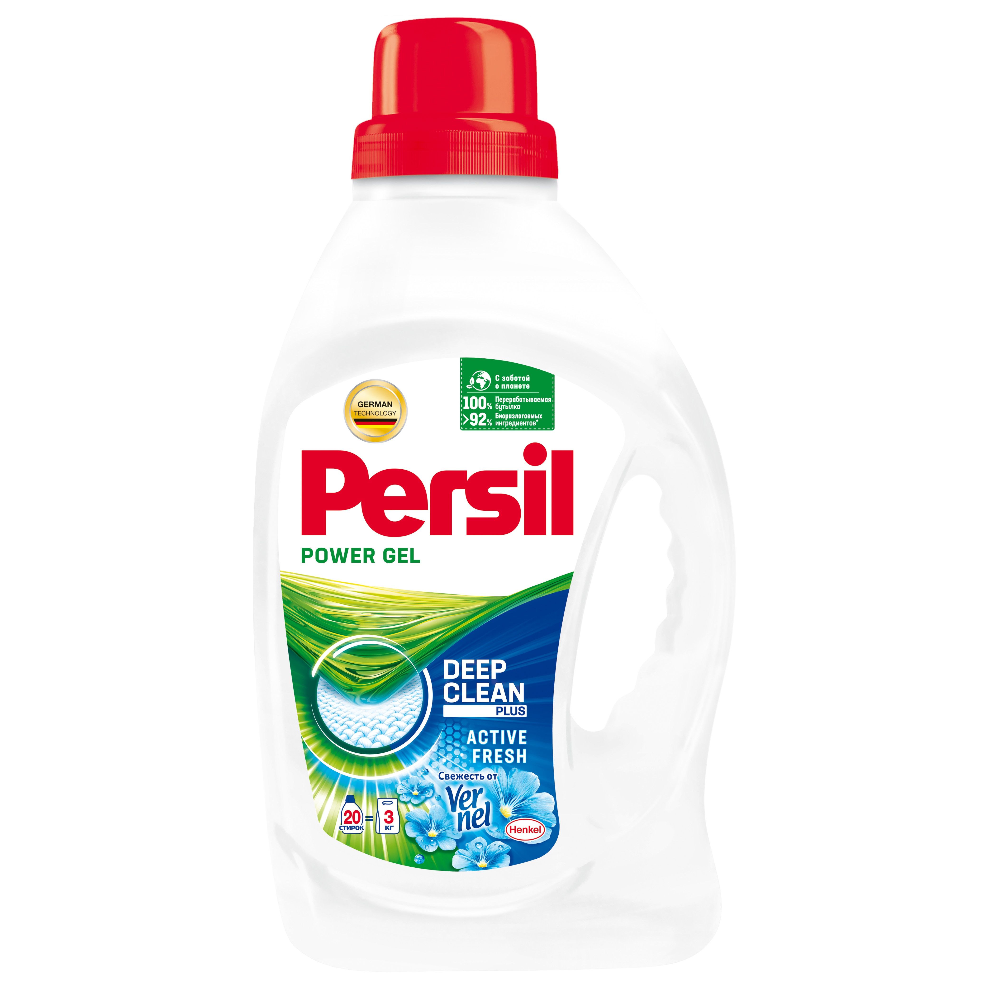 фото Гель для стирки persil power gel свежесть от vernel 1.3л