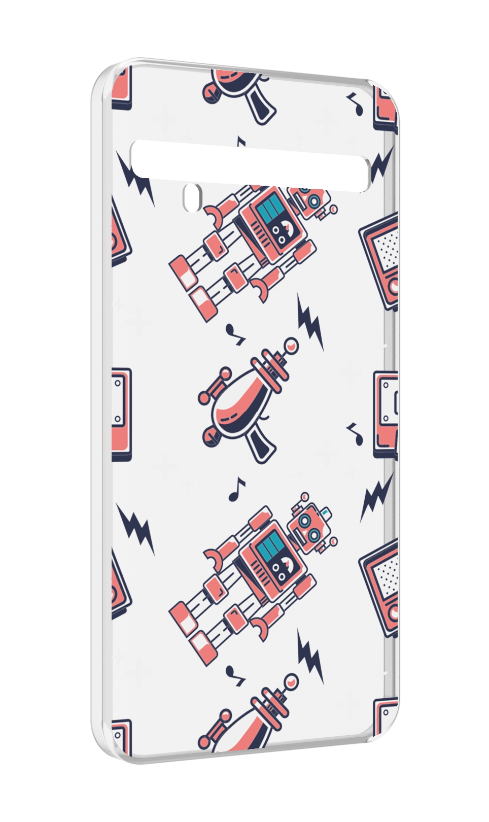 

Чехол MyPads мини-роботы для TCL 10 Pro / TCL 10 + Plus, Прозрачный, Tocco