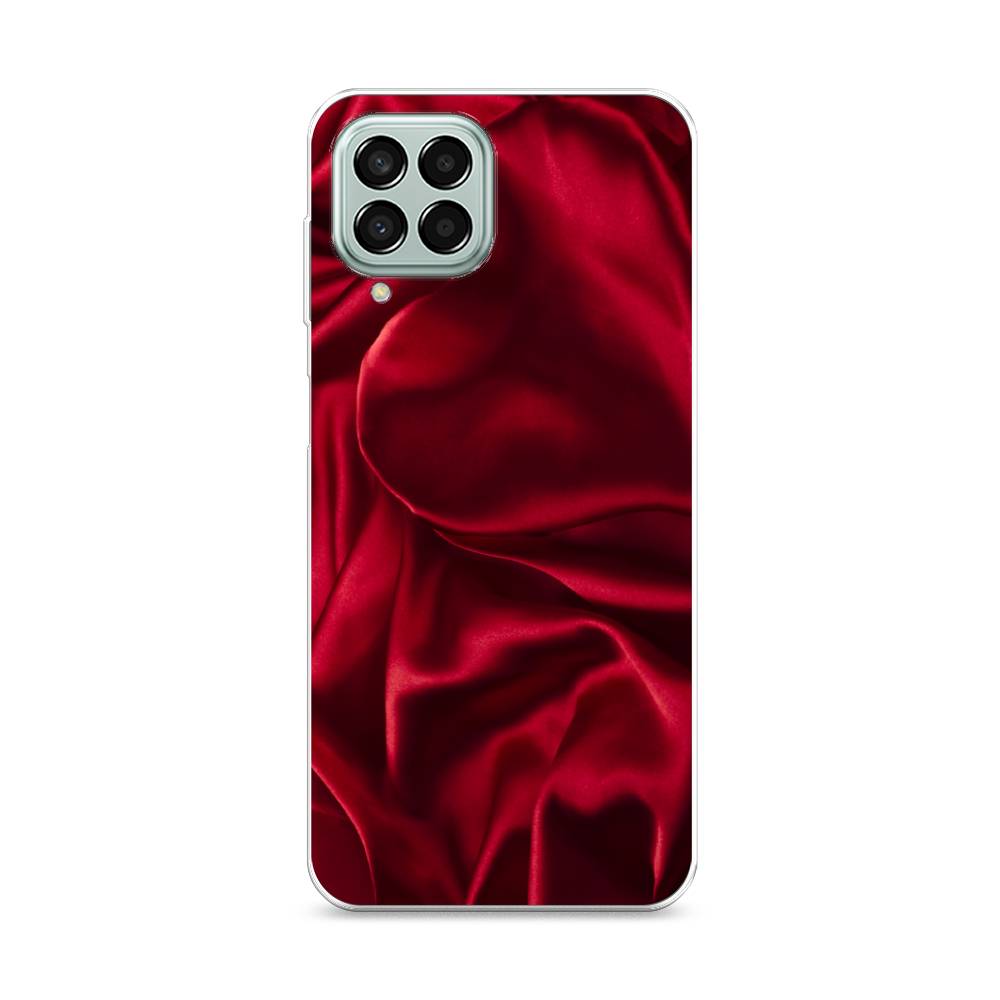 фото Силиконовый чехол "текстура красный шелк" на samsung galaxy m33 awog