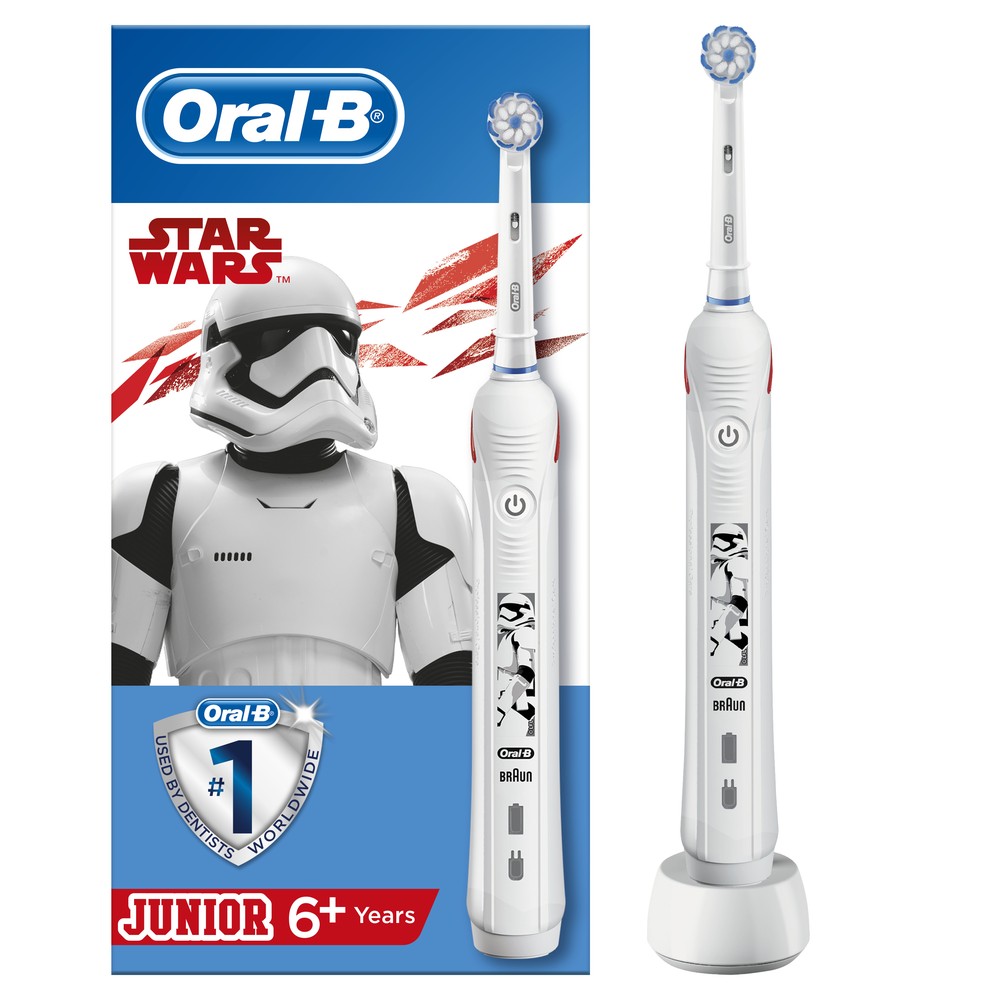 фото Зубная щетка электрическая braun oral-b pro 2 junior sensi звездные войны d501.513.2