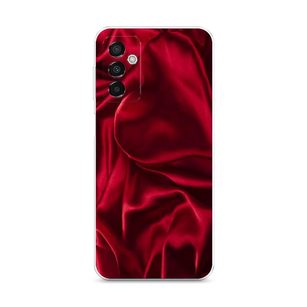 фото Силиконовый чехол "текстура красный шелк" на samsung galaxy m23 5g awog