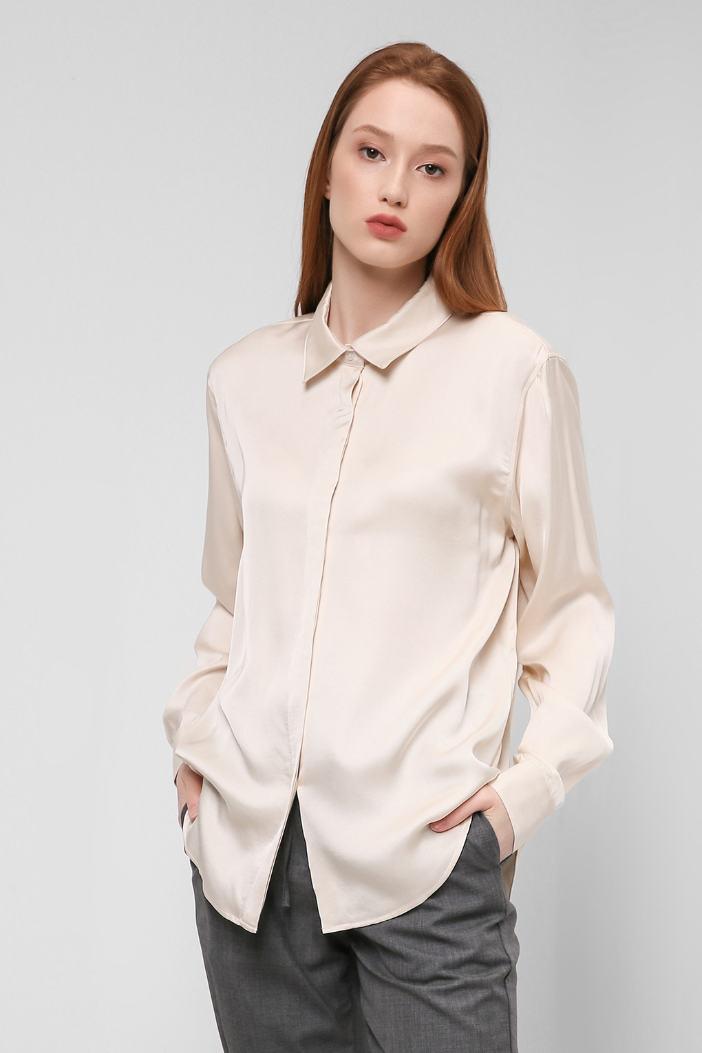 

Блуза женская SABRINA SCALA SS22013331 бежевая L, SS22013331