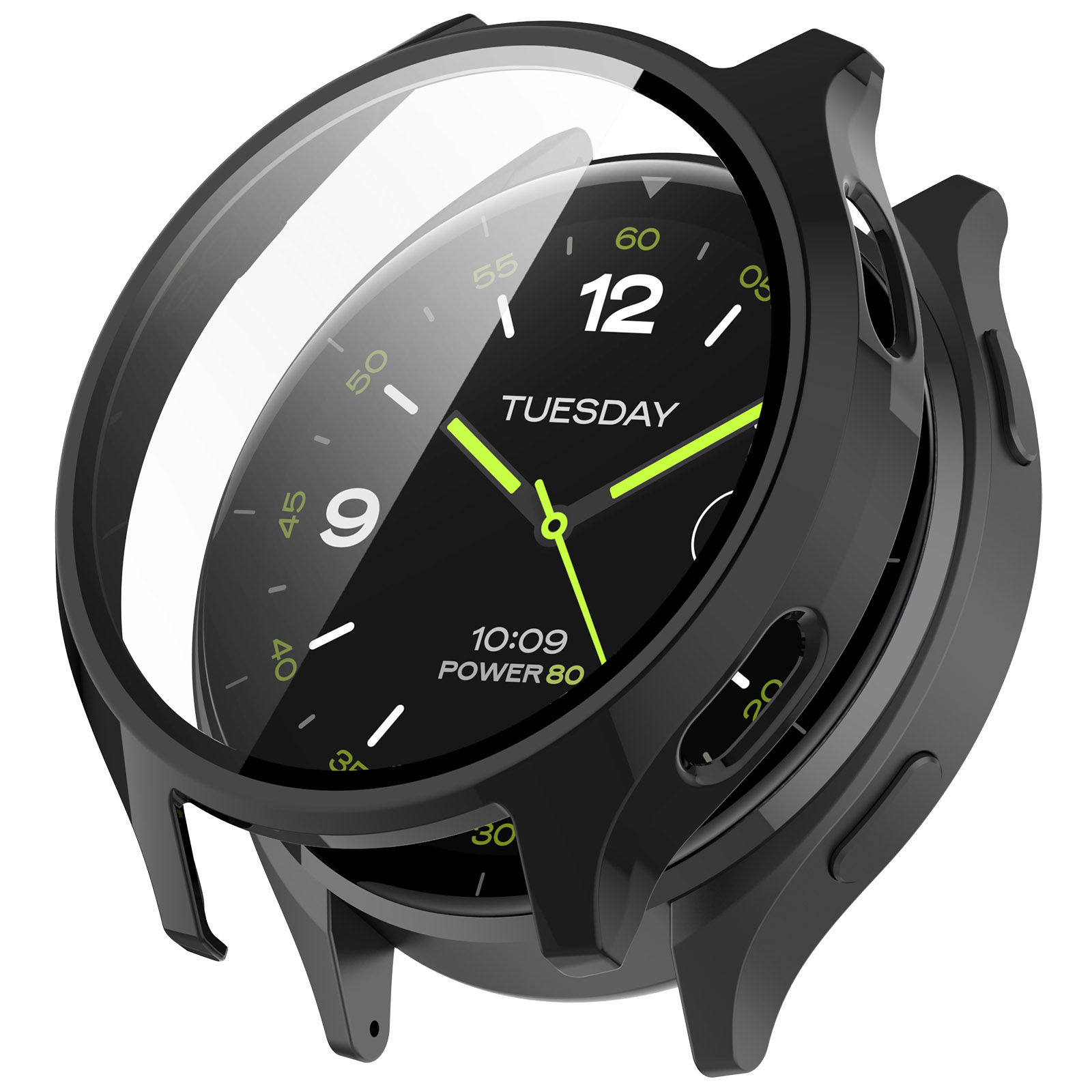 

Защитное стекло для Xiaomi Watch 2, 360 градусов, черный, Защитное стекло для Xiaomi Watch 2, 360 градусов