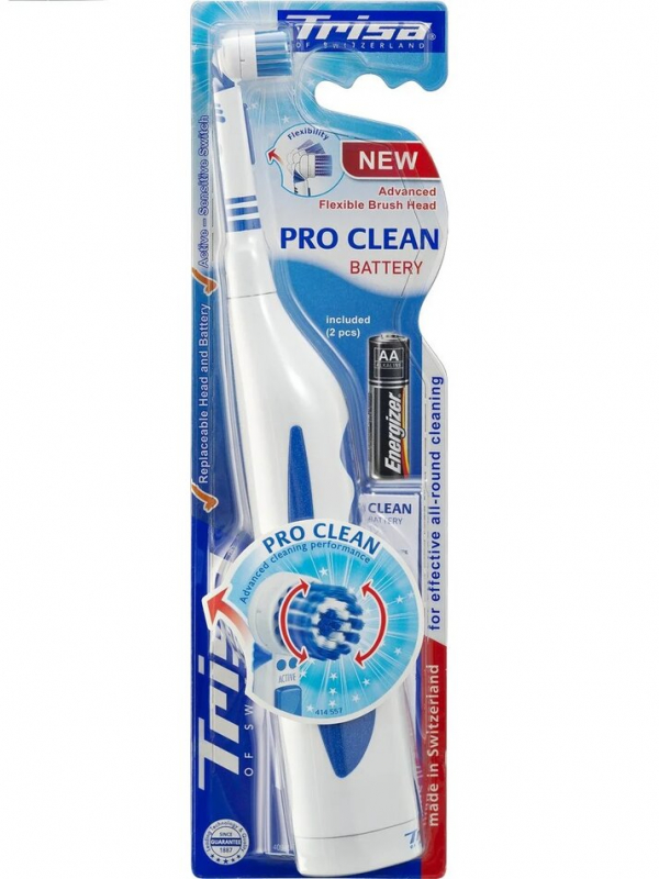 фото Зубная щетка электрическая trisa pro clean 667412 blue