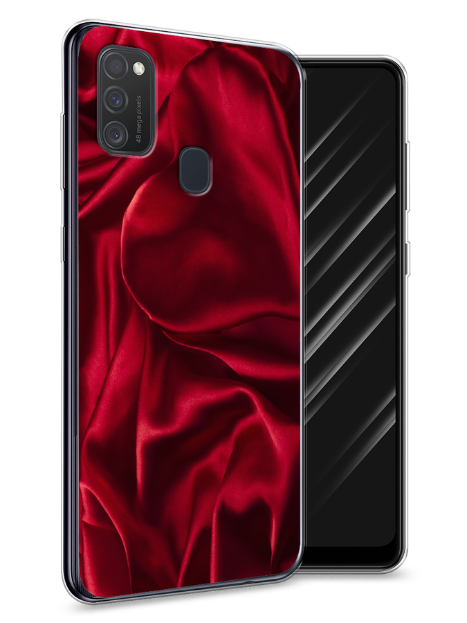 

Чехол Awog на Samsung Galaxy M21/M30s "Текстура красный шелк", Разноцветный, 29750-3