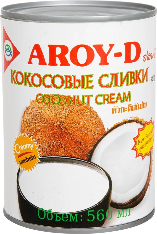 фото Кокосовые сливки aroy-d 70% 560мл