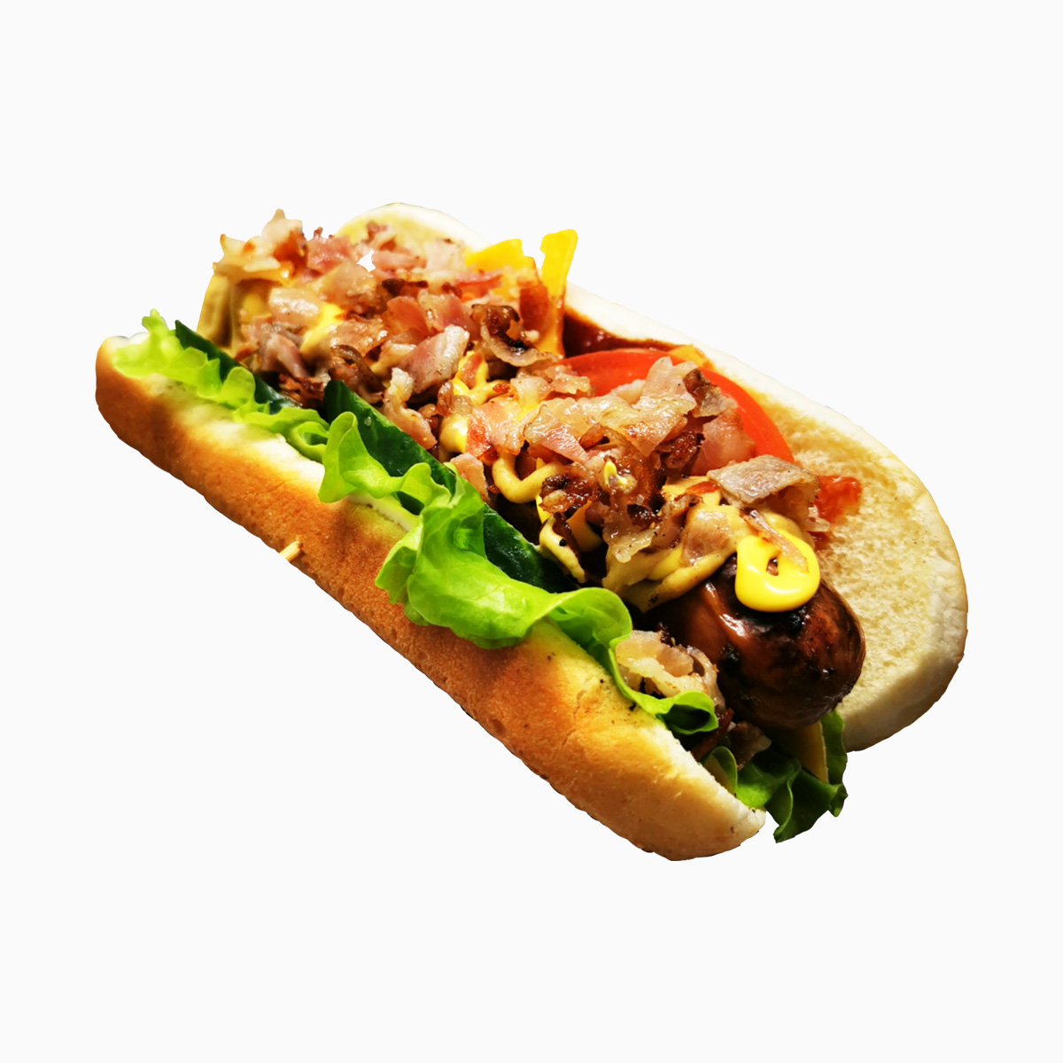 

Хот-дог с куриной сосиской и микс-начинкой 180 г