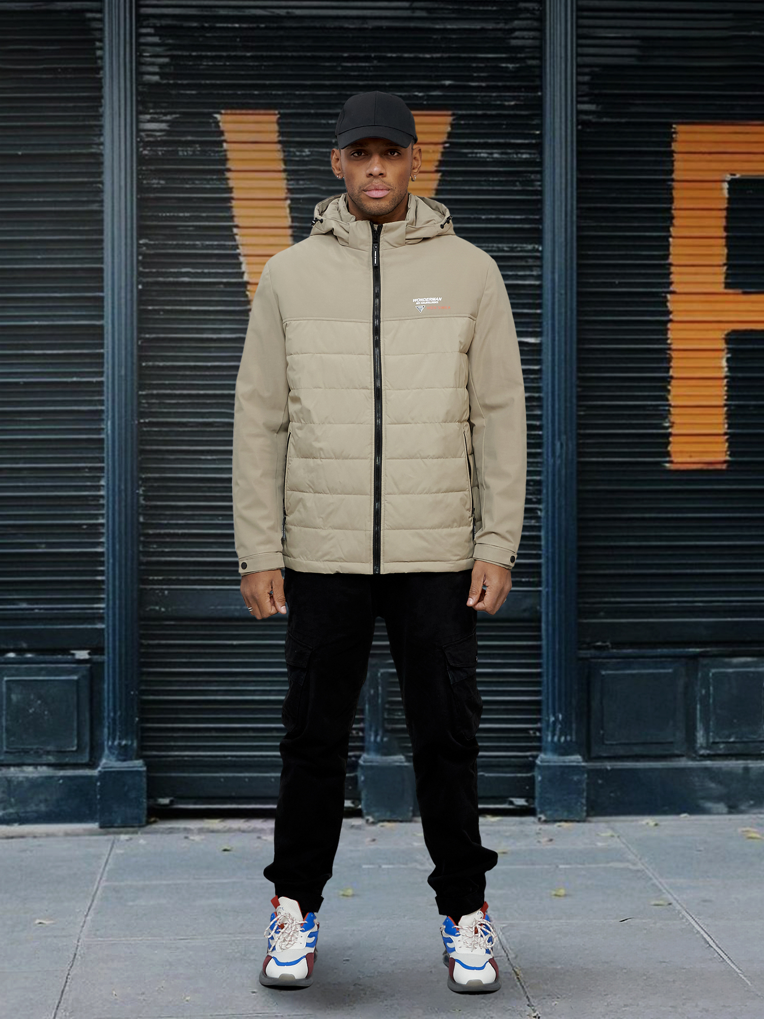 

Куртка мужская NoBrand OI-7306 бежевая XXL, Бежевый, OI-7306