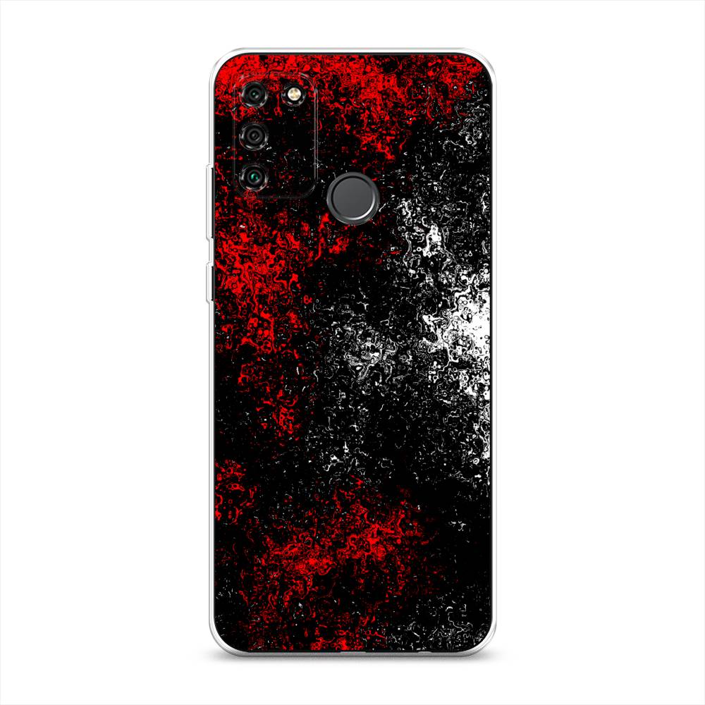 

Чехол на Honor 9A "Монотипия", Красный;черный;белый, 612350-3