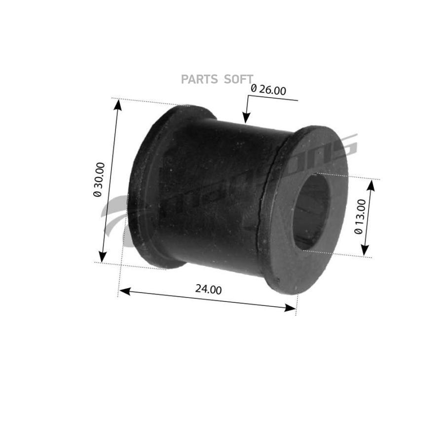 

700.155Mns Втулка Тяги Стабилизатора Переднего (Р);D30Xd26Xd13X24Mm Mb Sprinter 95>;Vw Lt