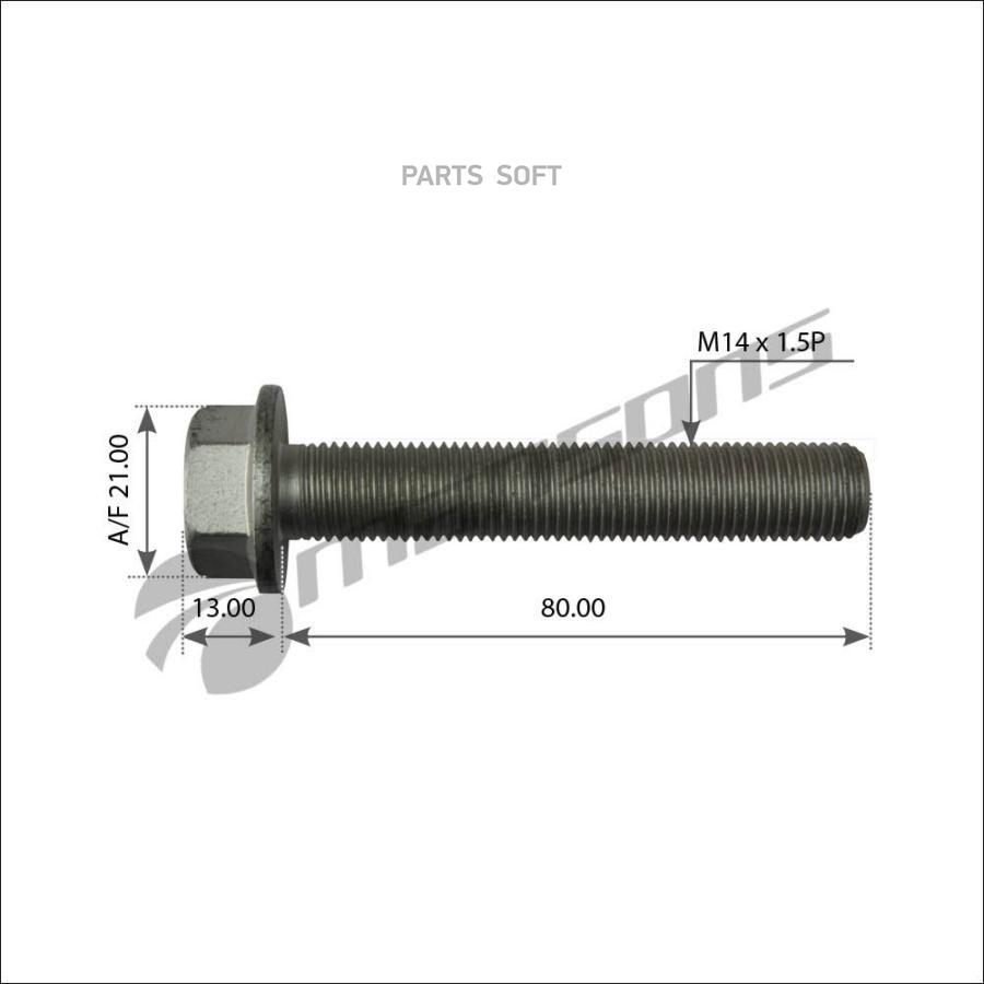 

700.147 Болт Тормозного Диска M14X1.5X80 Mb Actros/Axor