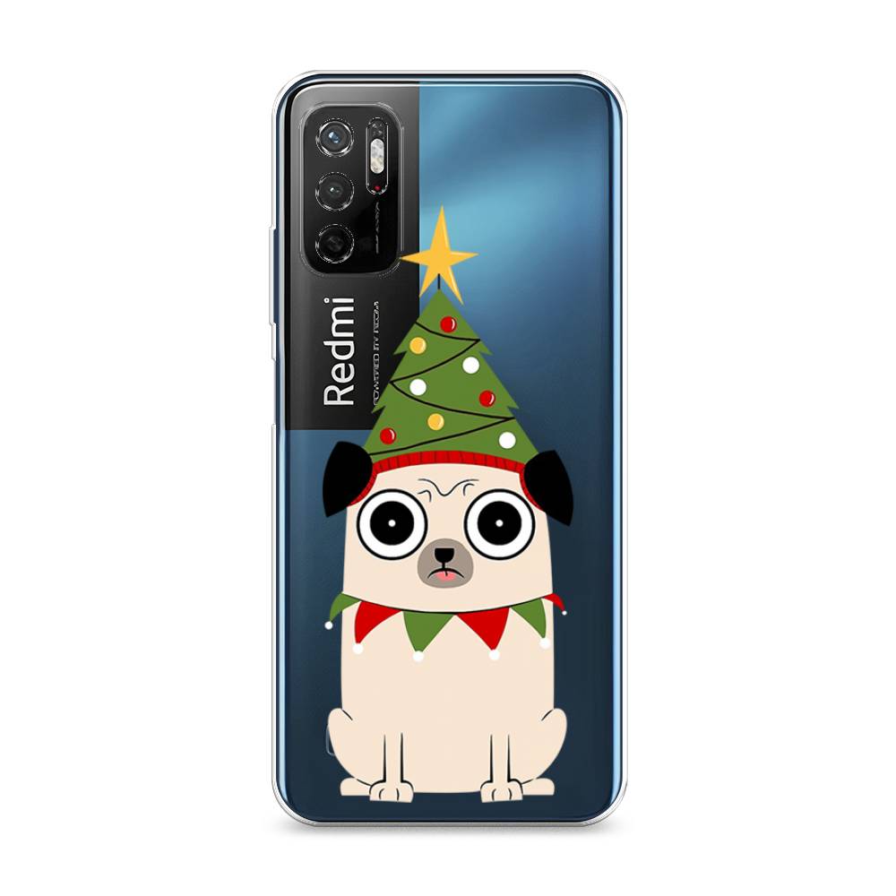 

Чехол на Xiaomi Redmi Note 11SE "Собачка с ёлочкой", Бежевый;красный;зеленый, 315950-1