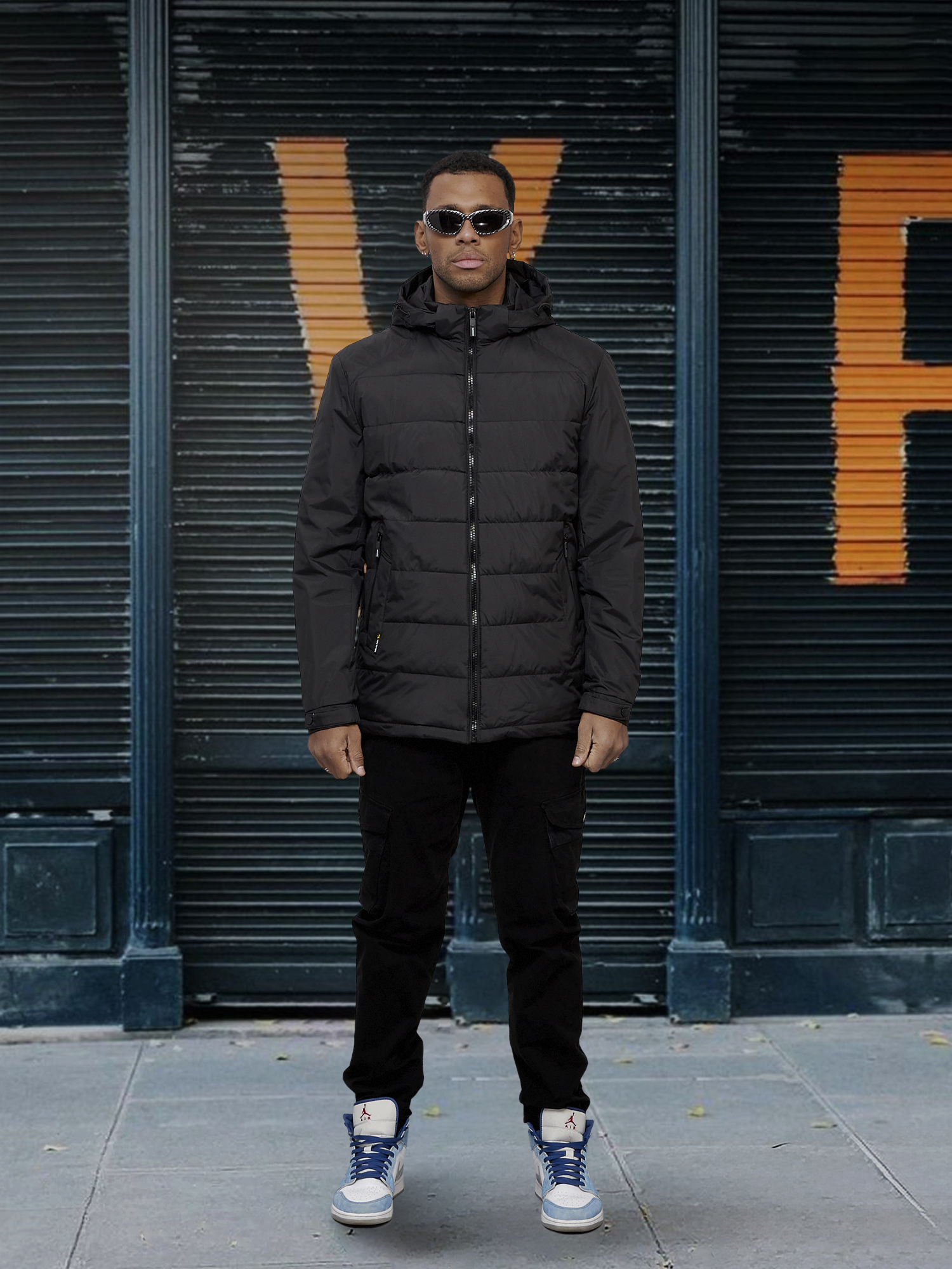 

Куртка мужская NoBrand OI-7317 черная XXL, Черный, OI-7317