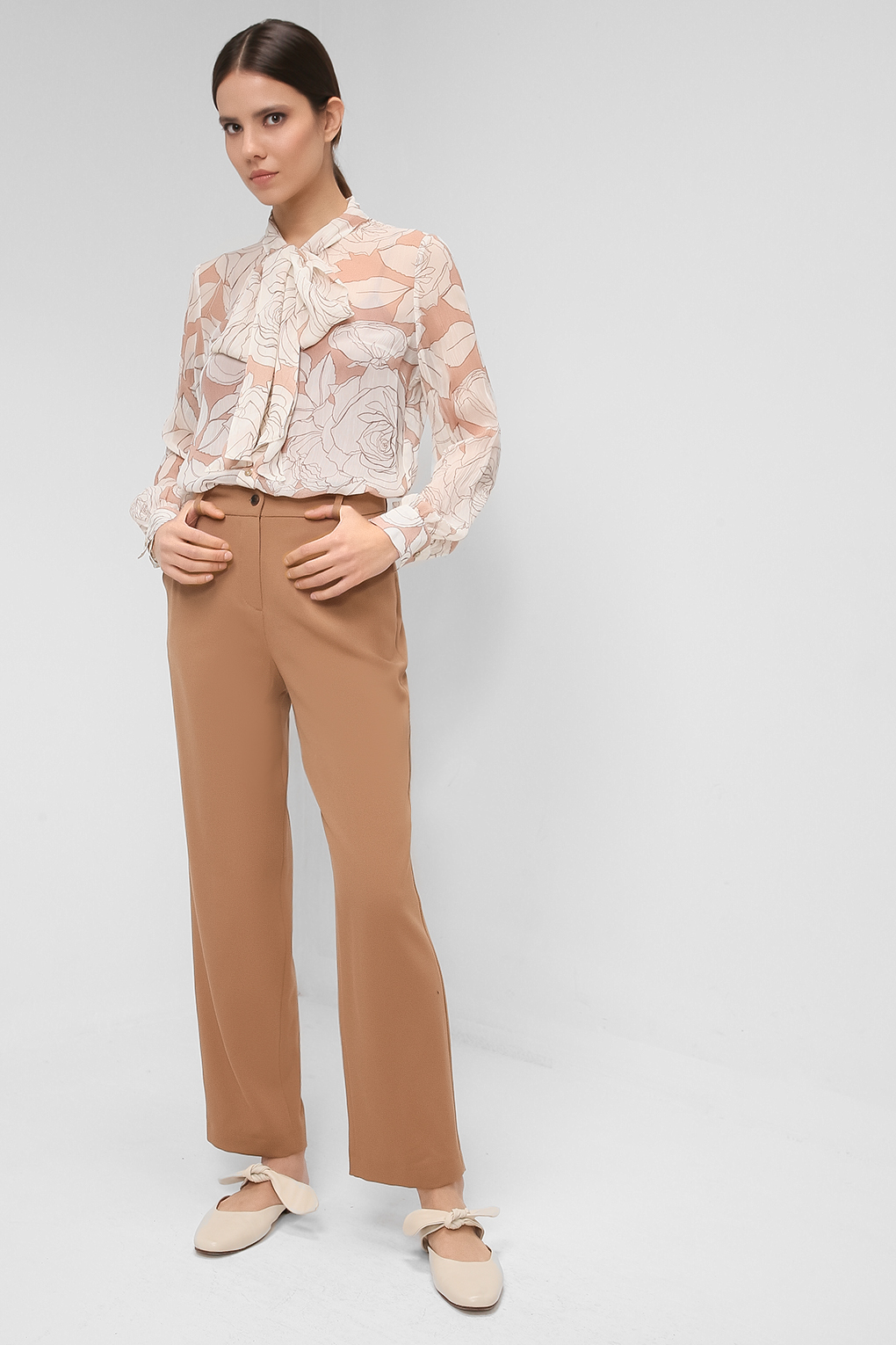 

Блуза женская SABRINA SCALA SS21083304 бежевая 42, SS21083304
