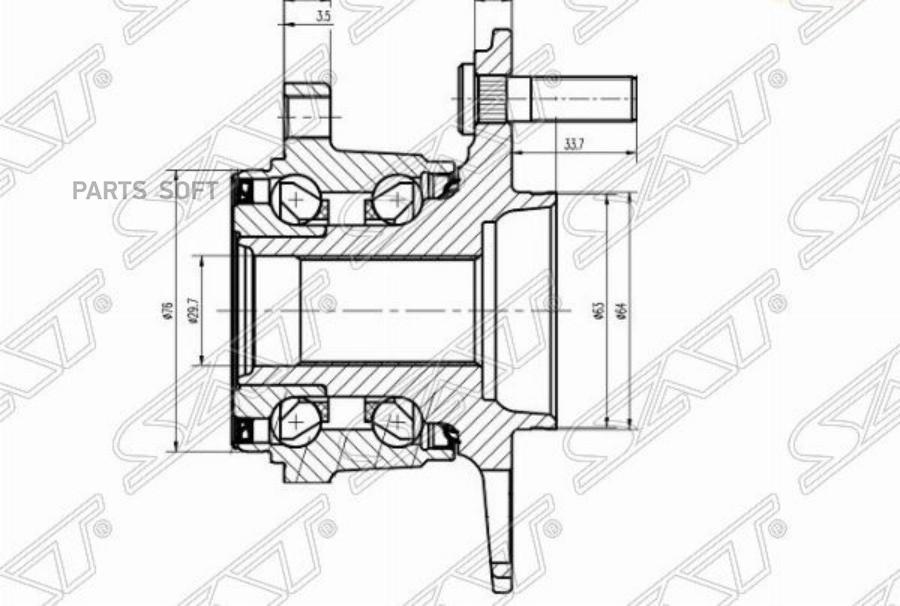 Ступичный Узел Задн. Honda Cr-V Re# 4wd Sat арт. ST-42200-STK-951